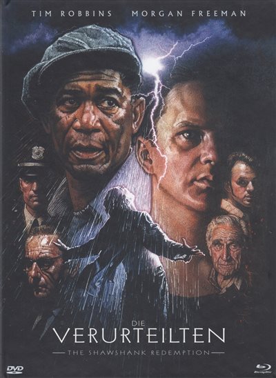 1art1 Die Verurteilten Poster 98x68cm - Filmplakat Mit Tim Robbins & Morgan Freeman